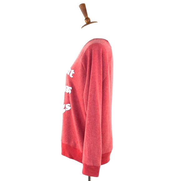 Grayson Threads Red Graphic "All I Want for Xmas is Dogs" Pullover Sweatshirt - Picture 3 of 7